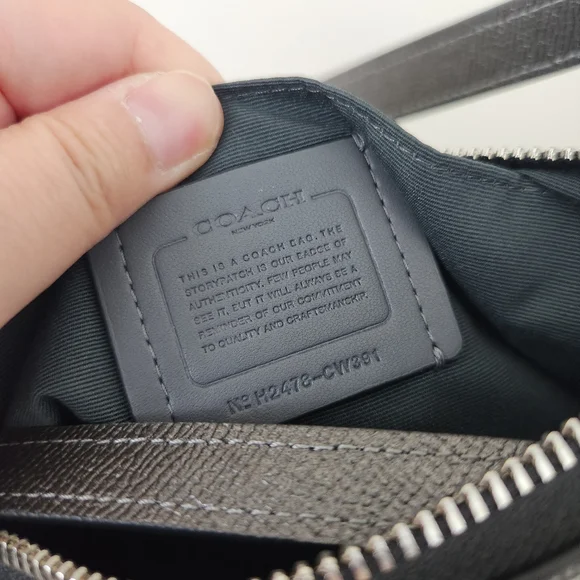 Coach Black and Silver Crossbody Bag - Picture 7 of 7